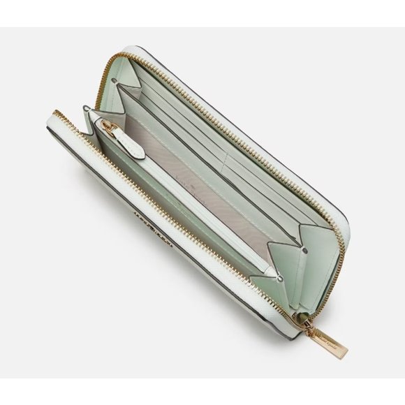 New Kate Spade Leila Large Continental Wallet Pebble Leather Lime Sherbert - Picture 2 of 3